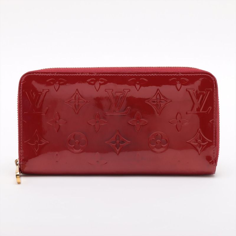 Louis Vuitton Monogram Vernis Zippy Wallet Round Zip Wallet Long Wallet M90200