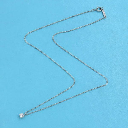Tiffany & Co Solitaire Diamond Necklace /d017ct