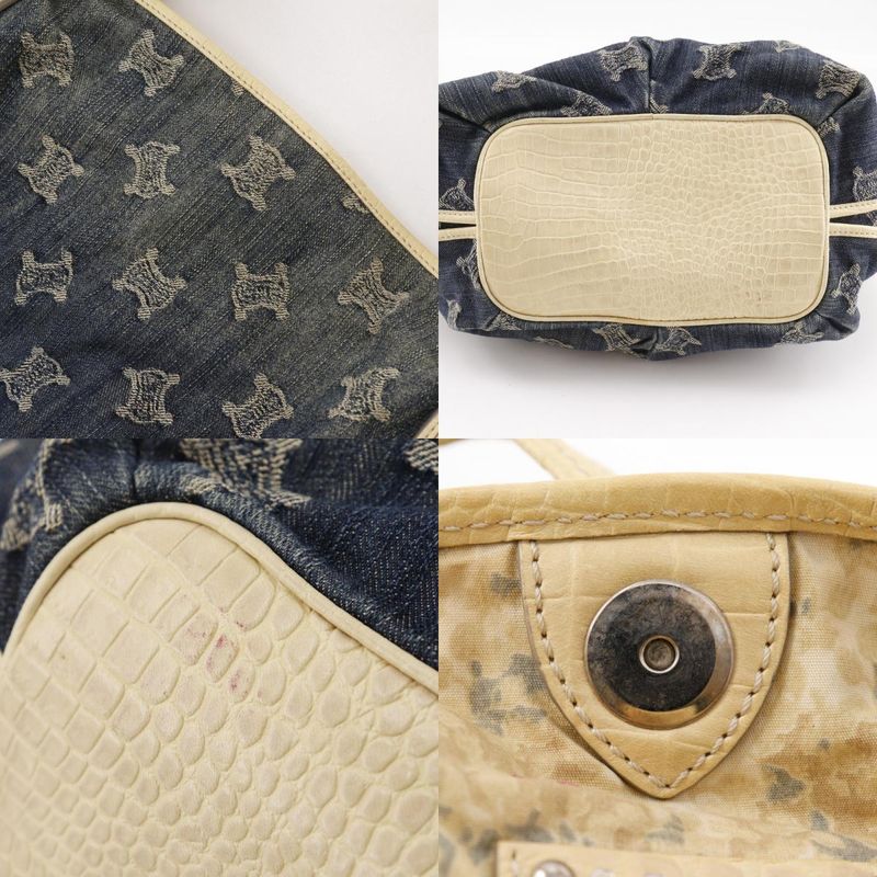 Celine Bittersweet Paris Macadam Denim Blue Women's Tote Bag