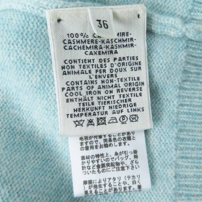 Hermes 2021 100% Cashmere Long Length Knitted Cardigan With Serie Buttons