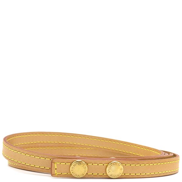 Louis Vuitton Shoulder Strap 135cm (53.15in) Nubuck Leather Beige Gold Hardware