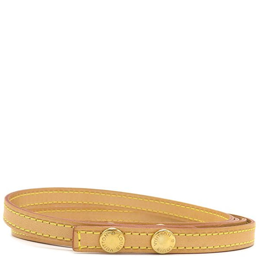 Louis Vuitton Shoulder Strap 135cm (53.15in) Nubuck Leather Beige Gold Hardware