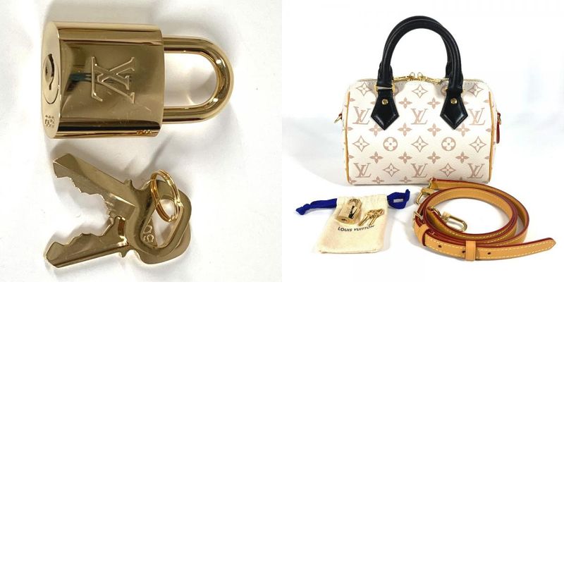 Louis Vuitton Speedy Bandouliere 20 M46906 Monogram Canvas White