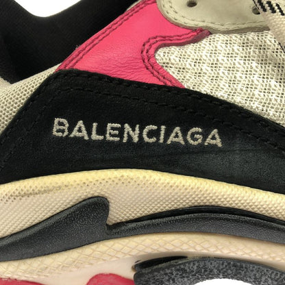 Balenciaga Triple S Vintage Processed Low Cut Sneakers 517334 Pinkish 37