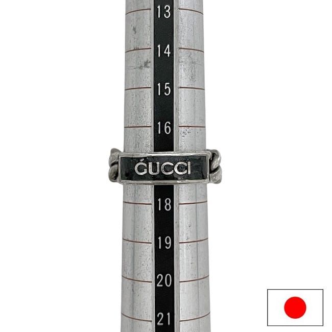 Gucci Ring Black Silver