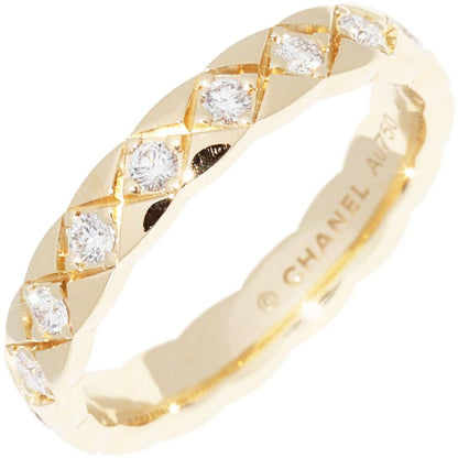 Chanel Ring 18K Yellow Gold 18P Diamonds (approx 035ct) Coco Crush Ring Mini
