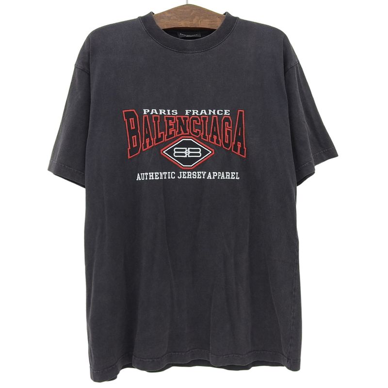 Balenciaga Beautiful Tmva9 Authentic Oversized T-shirt Top Men's Charcoal Gray