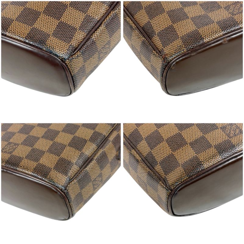 Louis Vuitton Ipanema PM Shoulder Bag Damier Leather Ebène Brown Shoulder