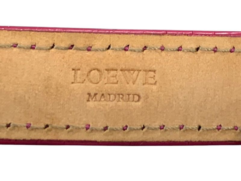 2232 Loewe Leather Bracelet Bangle Padlock Item Pre-Owned