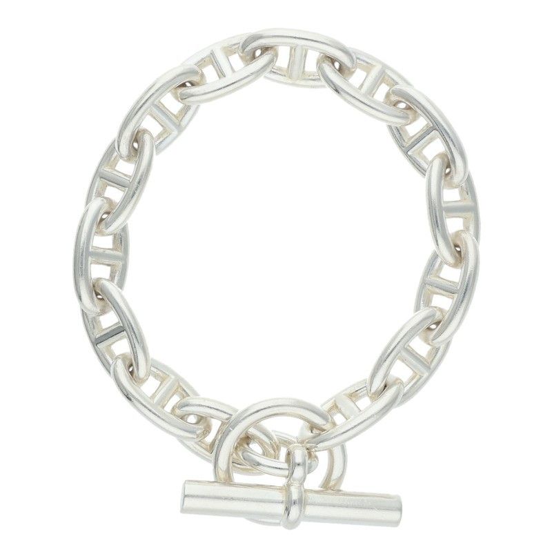 Hermes Chaine D'ancre GM Chaine D'ancre GM Silver Bracelet Men's 14link