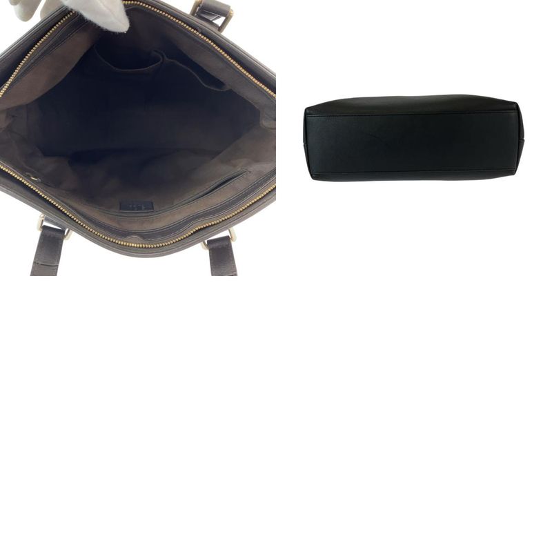 Gucci Bamboo Tassel Black Silver Hardware Leather 365346 Shoulder Bag Handbag