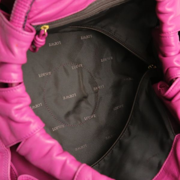 Loewe Leather Tote Bag Nappa Ire Handbag Loewe Pink