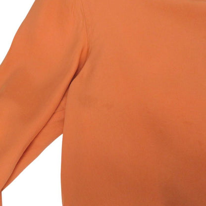 Hermes V-neck Blouse With Scarf Silk Orange 0792 Hermes