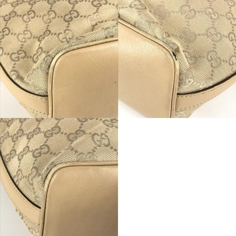 Gucci Shoulder Bag GG Logo 73885 GG Canvas/leather Beige