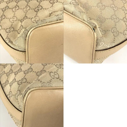 Gucci Shoulder Bag GG Logo 73885 GG Canvas/leather Beige