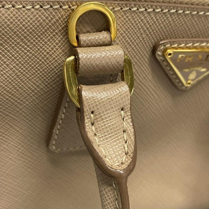 Prada Handbag Galleria Beige Mini Bag Leather