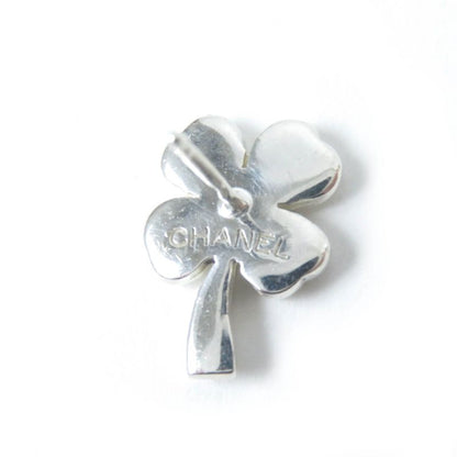 CHANEL Clover Back Logo Accessory Earrings (for Both Ears) Sv925 Silver Weight