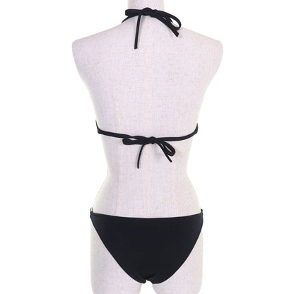 Fendi 2022 Fxbh60 Lined Zucca Pattern FF Logo Hardware Swimwear Bikini Top And