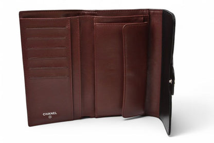 Chanel Wallet Trifold Chanel Wallet A31506 Timeless Classic Matelasse Caviar