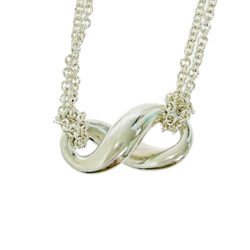 Tiffany & Co Silver Infinity Necklace 7.8g 925 Engraved 459169 Necklace