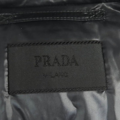 Prada 2020 Sga654 Triangle Logo Triangle Plate Hooded Down Jacket Black 52