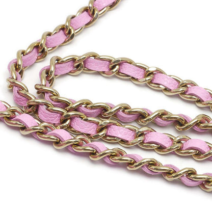 Chanel Affinity Matelasse Chain Wallet In Pink