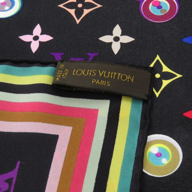 Louis Vuitton I Love Monogram Scarf Monogram Multicolor Noir Black M71916 Scarf