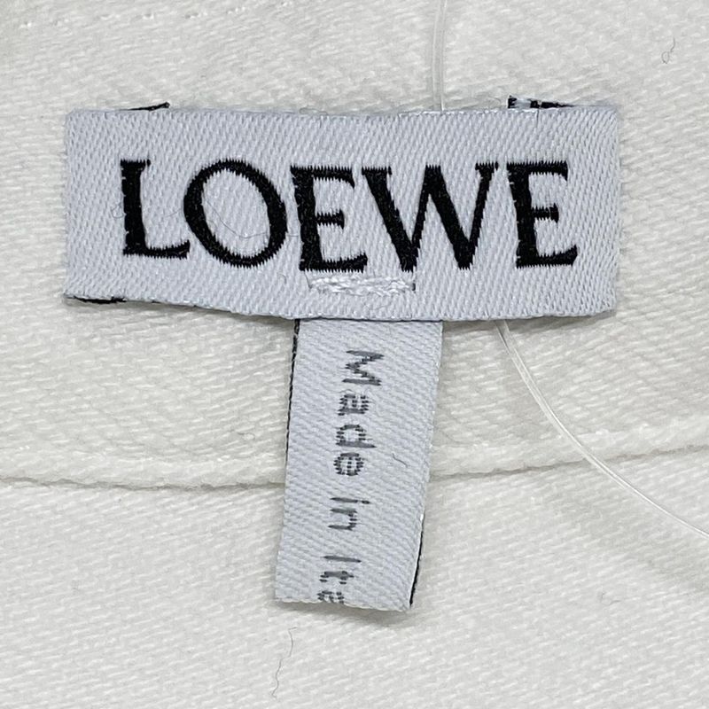 Loewe Short Sleeve Shirt Size 34 S Women - S359y13x53 White Cotton