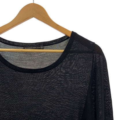 Balenciaga - Wool Pullover Knitted Sweater - 38 - Black - Women's