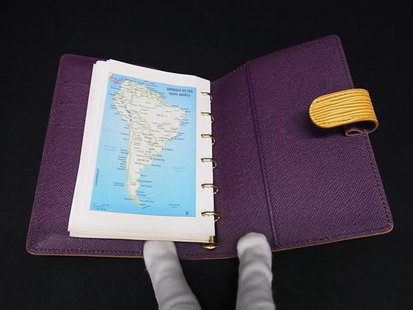Louis Vuitton R20059 Epi Agenda PM 6-hole Notebook Cabas Schedule