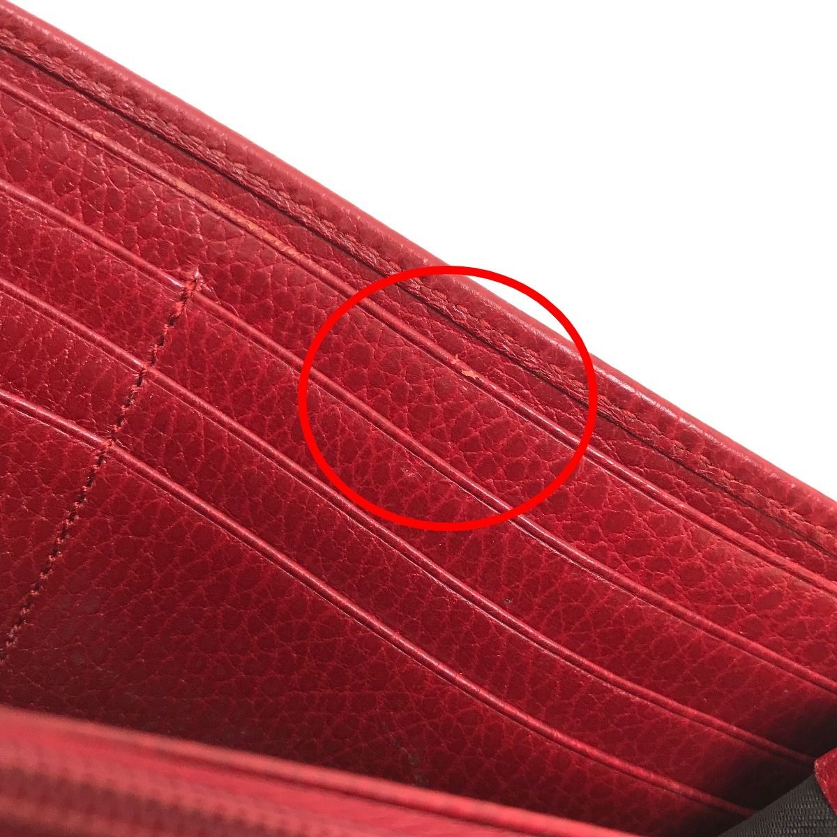 Gucci Long Wallet Double G Continental Wallet 456116 Red
