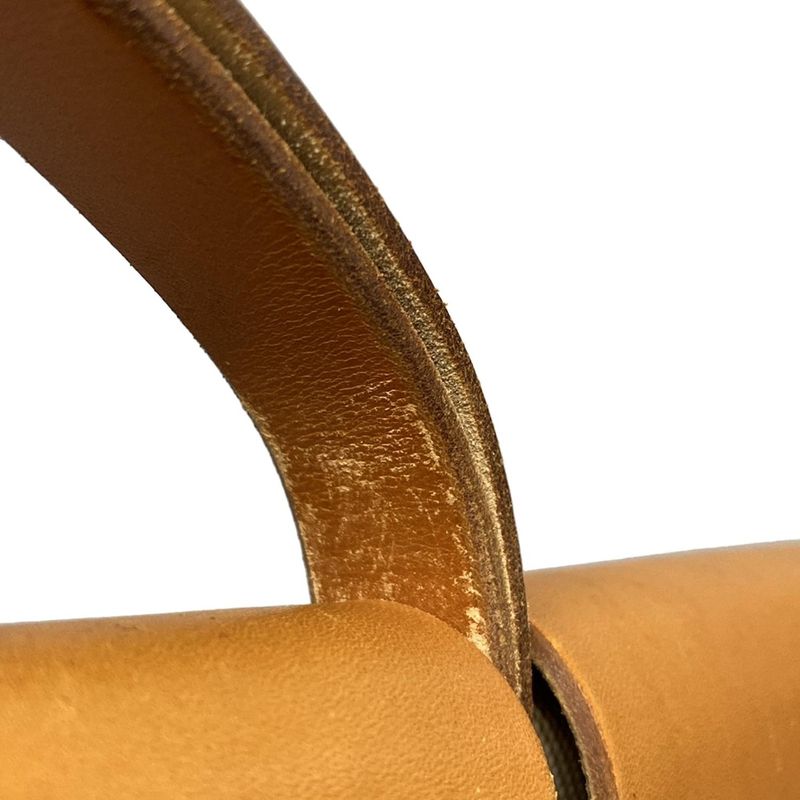 Hermes Handbag Herbag GM Ivory X Light Brown Silver Hardware Leather