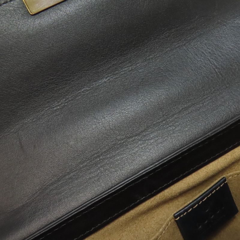 Gucci 409487 GG Chain Shoulder Bag PVC Ladies