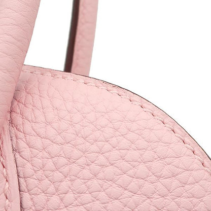 Hermes 2-Way Bag Bolide 31 Verso Taurillon Clemence Rose Cherry and Nata Silver