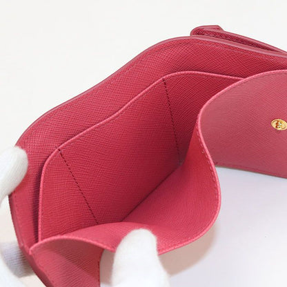 Prada Tri-fold Wallet Saffiano Leather Women