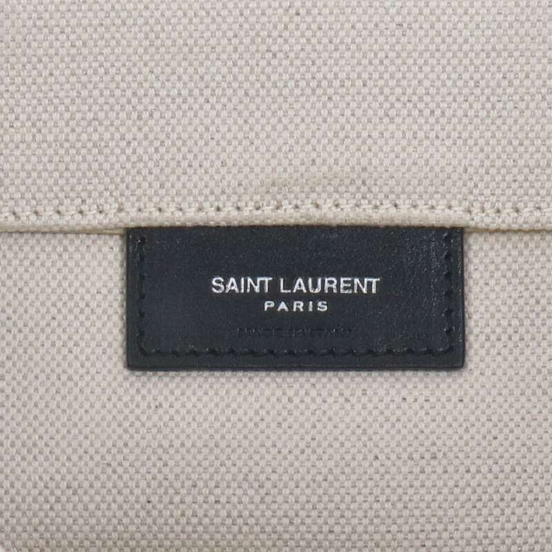 Saint Laurent Paris 631526 Thin Large Sac De Jour Canvas Tote Bag Men's