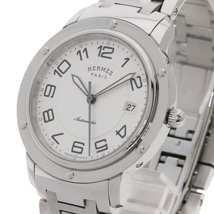 Hermes Cp2810 Clipper Classic Watch SS Men's