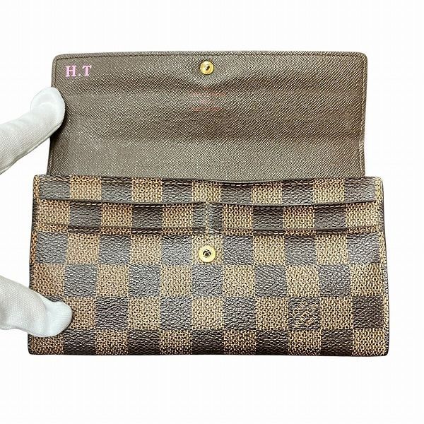 Louis Vuitton Damier Portefeuille Sarah N61734 Long Wallet Unisex