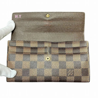 Louis Vuitton Damier Portefeuille Sarah N61734 Long Wallet Unisex