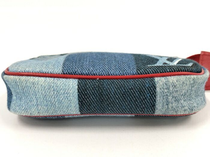 Louis Vuitton Micro Pochette Accessoire Pouch Monogram Denim Multicolor M68760