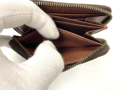 Louis Vuitton Monogram Zippy Coin Purse Zippy Wallet Round Zip Compact Wallet