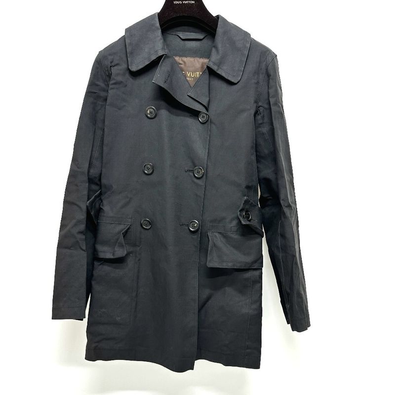 Louis Vuitton Pea Coat Mackintosh Cotton Black