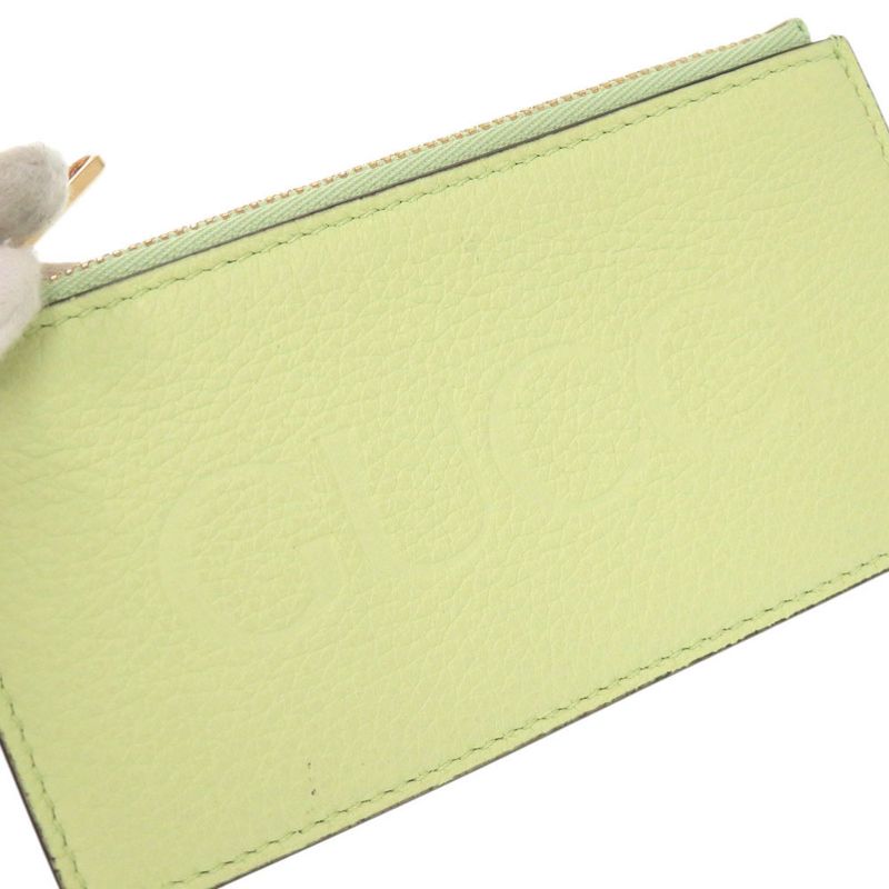 Gucci Logo 725550 Leather Green Coin Case Card Case 0906 Gucci