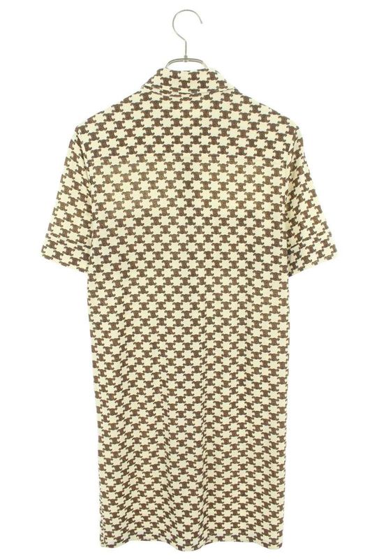 Celine 2x37b962r Triomphe Monogram Print Dress Women's XS