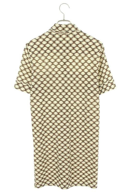 Celine 2x37b962r Triomphe Monogram Print Dress Women's XS