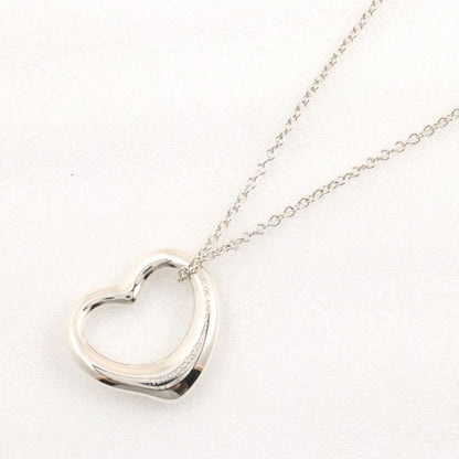 Tiffany & Co Open Heart 22mm (0.87in) Model Silver 925 Ladies 7.1g Necklace