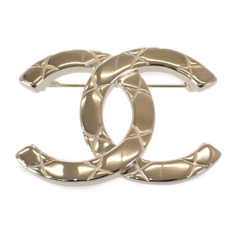 Chanel Coco Mark B25P Brooch Metal Gold Ladies [rank A