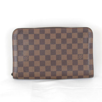 Louis Vuitton Saint Louis N51993 Clutch Bag In Damier Canvas Brown