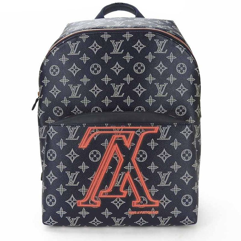 Louis Vuitton Backpack Daypack Apollo M43676 Upside Down Monogram Canvas Navy