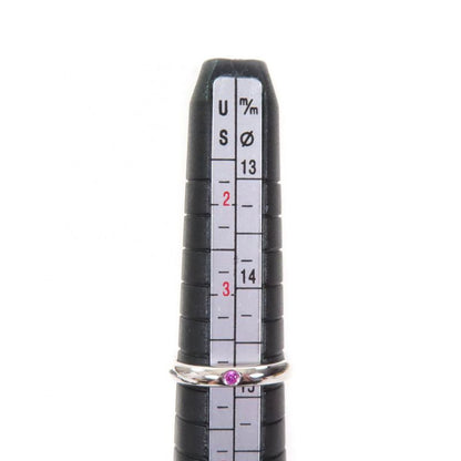 Tiffany & Co Elsa Peretti Stacking Band Ring Ag925 Pink Sapphire